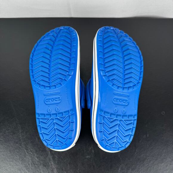 CROCS CrocBand Blue Clog Slip On Sandals Unisex Ladies Size 8 - Picture 9 of 9